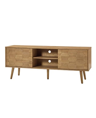 Mid century Modern Pierre Tv Stand with Flared Legs