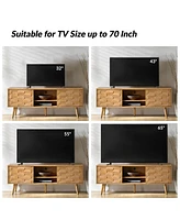 Mid century Modern Pierre Tv Stand with Flared Legs