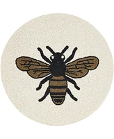 Saro Lifestyle Honeybee Treasure Beaded Placemats, 15" Round