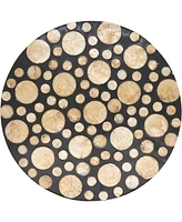 Saro Lifestyle Echoes Capiz Placemats, 15" Round