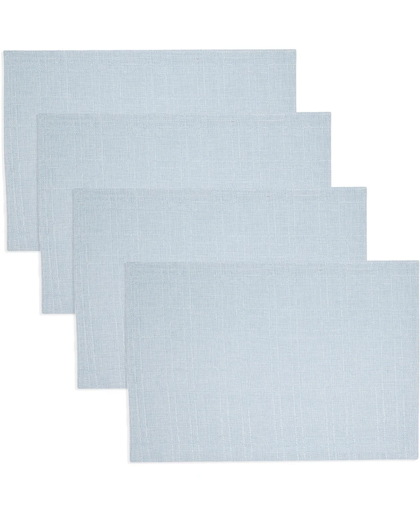 Saro Lifestyle Classic Stitched Plaid Placemats, 13" x 19"