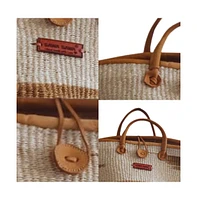 Life Art Handmade Sisal Basket Tote Bag