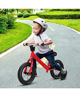 12 Inch Toddler Balance Bike with Height Adjustable Handlebar and Seat