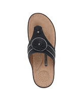 Gc Shoes Women's Vickie Flower Thong Flat Sandals