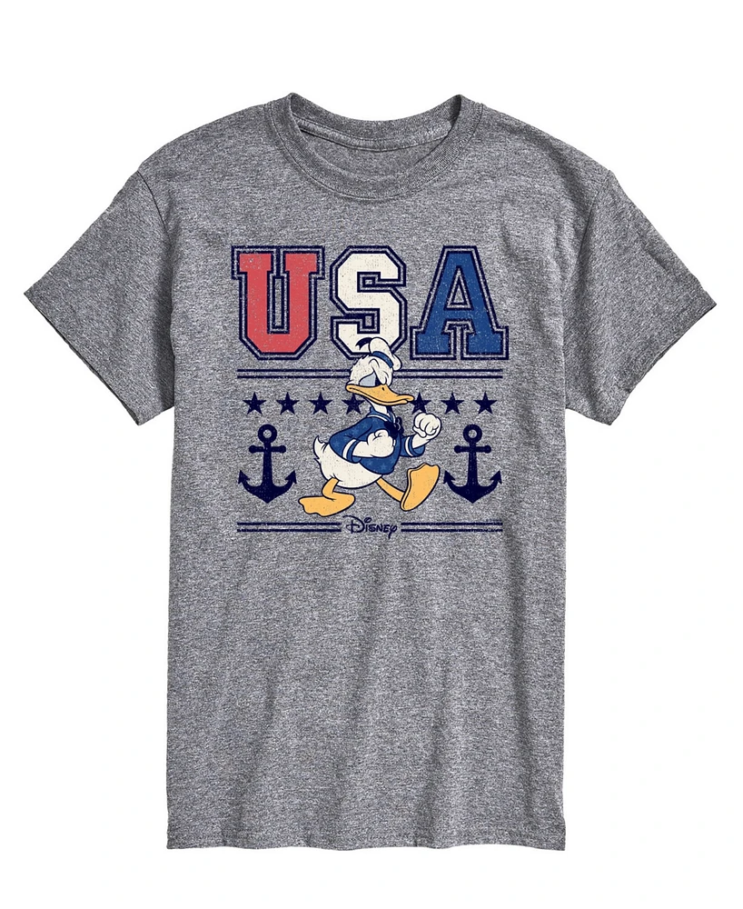 Airwaves Men's Disney Donald Duck Usa Short Sleeve T-Shirt