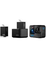 GoPro GoPro HERO12 Black Creator Bundle: Maximize Your Action Cam with the Go Pro Max Lens Mod 2.0, 2x Enduro Batteries, Dual Battery Charger, 64GB St