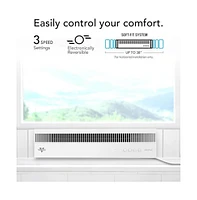 Profile Window Air Circulator Fan with Reversible Exhaust - White