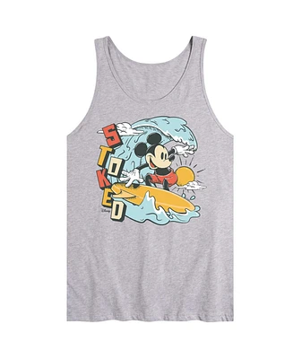 Airwaves Men's Disney Mickey Surf Stoked Sleeveless Tank Top