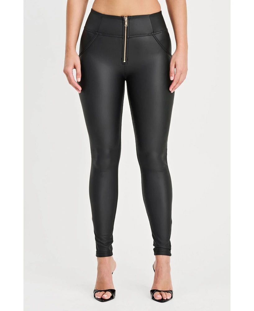 Freddy Women's Wr.up Faux Leather High Waist Pants