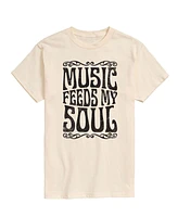 Airwaves Men's Music Feeds My Soul Short Sleeve T-Shirt