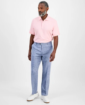 Club Room Men's Linen Cross-Dye Pants, Created for Macy's