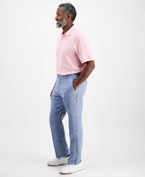 Club Room Men's Linen Cross-Dye Pants, Created for Macy's