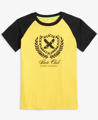 Epic Threads Big Boys Colorblocked Raglan-Sleeve Skate Club T-Shirt, Exclusively at Macy's