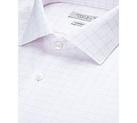 Perry Ellis Portfolio Men's Textured Tattersall Dress Shirt