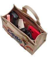 Coach Cargo Tote Bag 26 With Rainbow