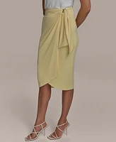 Donna Karan New York Women's Gathered Waist Midi Skirt