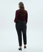 Mango Women's Claudia Slim-Fit Cropped Jeans