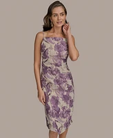 Donna Karan New York Women's Metallic Jacquard Dress