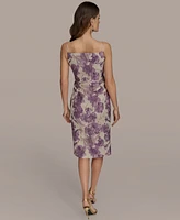 Donna Karan New York Women's Metallic Jacquard Dress