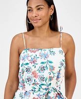 julia jordan Women's Printed Sleeveless Fit & Flare Dress