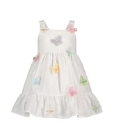 Blueberi Boulevard Baby Girls Butterfly Applique Prairie Sundress
