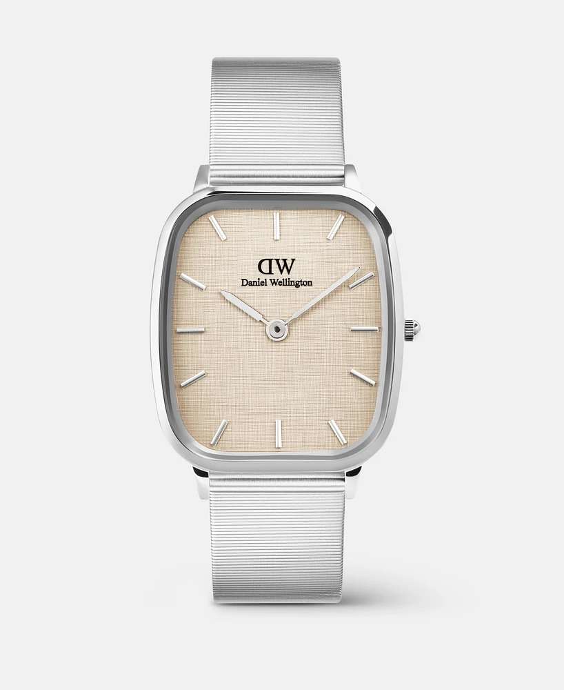 Daniel Wellington Men's Analog Silver-Tone Stainless Steel Watch, 32mm
