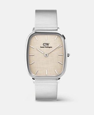Daniel Wellington Men's Analog Silver-Tone Stainless Steel Watch, 32mm