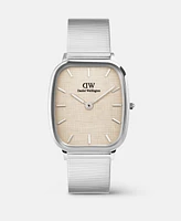 Daniel Wellington Men's Analog Silver-Tone Stainless Steel Watch, 32mm