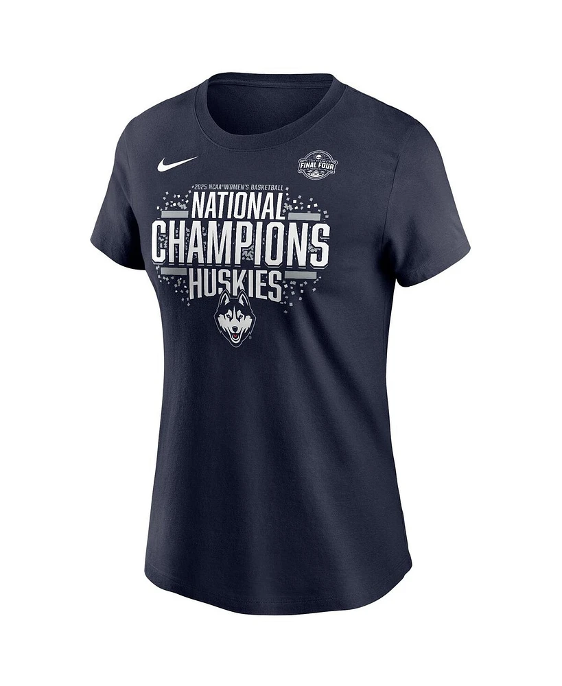 Nike Women's Navy UConn Huskies 2025 Ncaa Basketball National Champions Locker Room T-Shirt