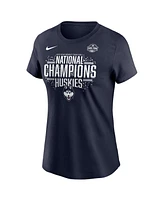 Nike Women's Navy UConn Huskies 2025 Ncaa Basketball National Champions Locker Room T-Shirt