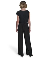 Halston Women's Horsebit Buckle Straight-Leg Pants