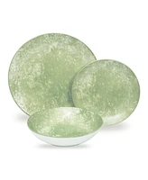 Godinger Wingate Green 12 Piece Dinnerware Set, Service for 4