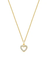 Tiny Blessings Girls Children's 14K Gold Pure Splendor Diamond Heart 12-14" Necklace