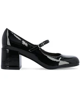 Journee Collection Women's Okenna Mary Jane Block Heel Pumps