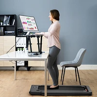 2-in-1 Electric Motorized Folding Treadmill with Dual Display, Speaker & Compact Design for Home Workouts