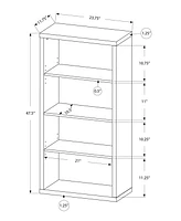Wood Bookshelf – Classic 5-Tier Bookcase for Living Room or Home Office