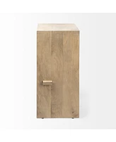 Wood Backless Counter Height Bar Chair