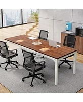 Tribesigns 6.5 Ft Conference Table, Meeting Table, 78.74" W x 27.56" D Large Office Conference Table, Modern Seminar Table for Conference Room, Boardr