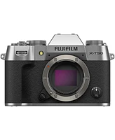 Fujifilm X-T50 Mirrorless Camera, Silver, Bundle with 64GB Sdxc Memory Card and Shoulder Bag