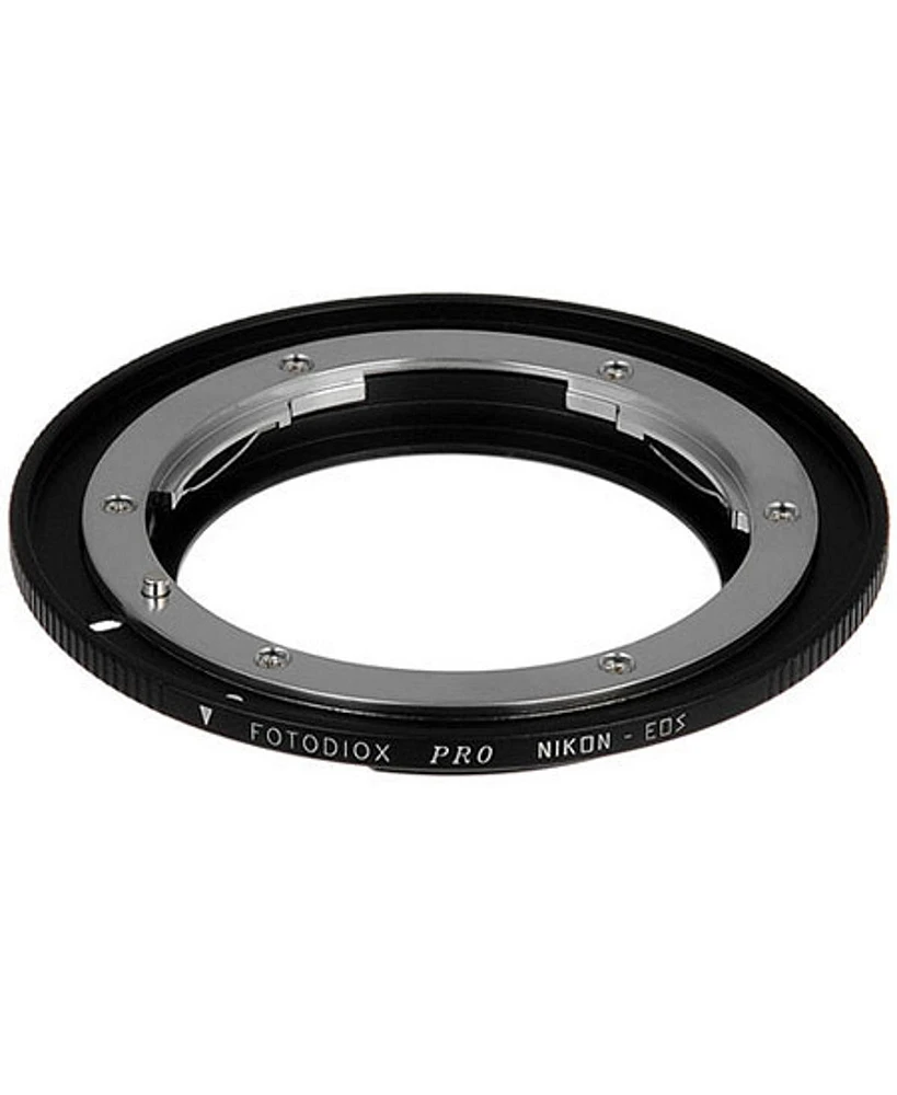 Fotodiox Pro Mount Adapter for Nikon F Lens to Canon Eos Ef-Mount Camera, No Focus Confirmation Chip
