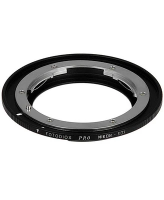 Fotodiox Pro Mount Adapter for Nikon F Lens to Canon Eos Ef-Mount Camera, No Focus Confirmation Chip