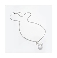 Sohi Women's Silver Plated Designer Pendant Chain