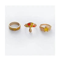 Sohi Women's Beaded Multi-Layer Ring