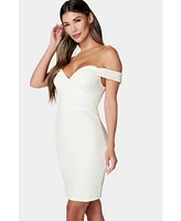Bebe Women's Off Shoulder Knit Dress
