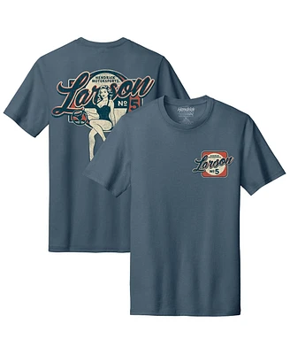 Hendrick Motorsports Team Collection Men's Blue Kyle Larson Pinup Tri-Blend T-Shirt