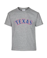 Soft As A Grape Big Boys and Girls 2-Pack Royal/Gray Texas Rangers T-Shirt Set