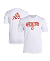 Adidas Men's White Atlanta United Fc Local Pop Aeroready T-Shirt