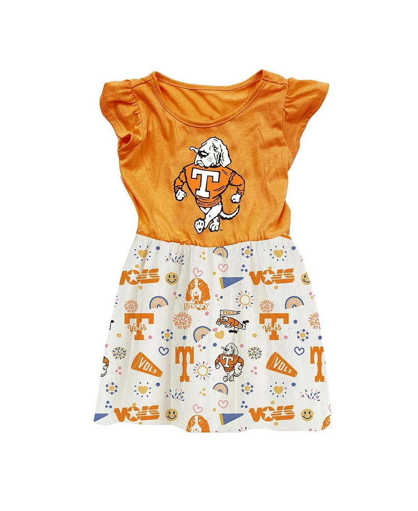 Wes & Willy Toddler Tennessee Orange Volunteers Vault Princess Dress