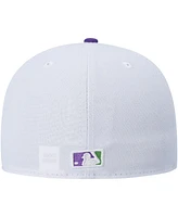 New Era Men's White Washington Nationals Side Patch 59FIFTY Fitted Hat