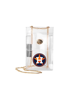 Logo Brands Houston Astros Clear Essential Crossbody Purse